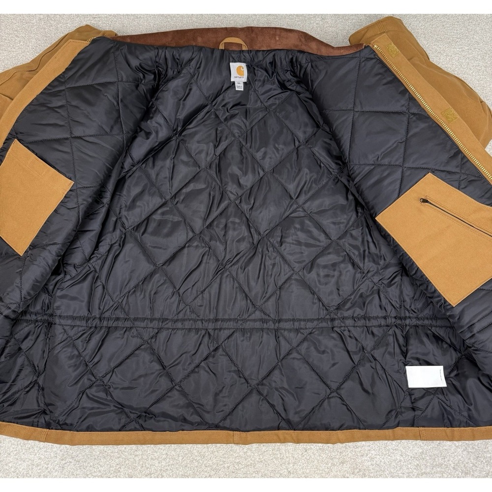 Carhartt Jacket COO3-BRN Brown Size 3XL Quilted Lined Chore Coat Canvas NWT - Picture 9 of 16